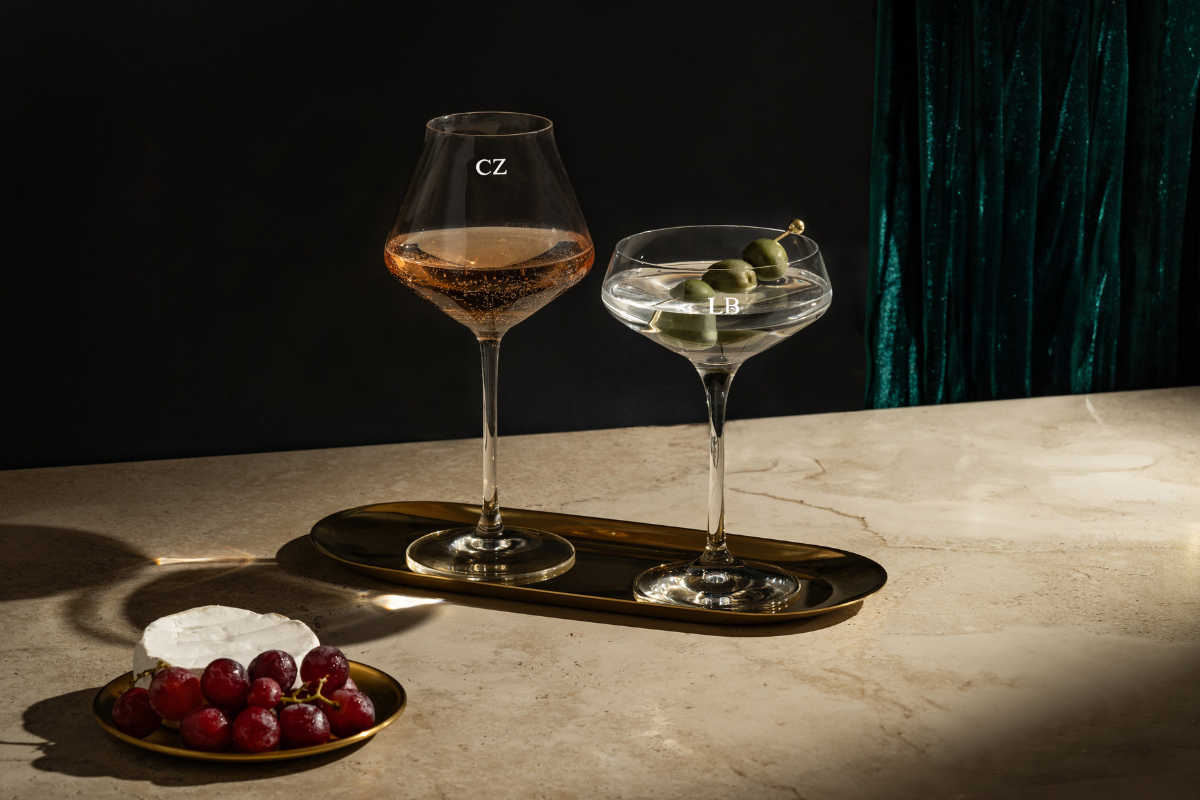 Mont Laurent Personalised Glassware Engraved Leather Gifts