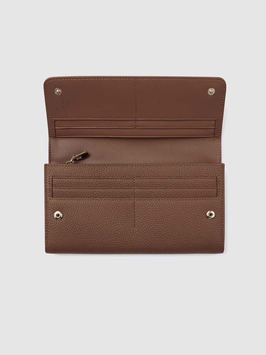 Mont Laurent Personalised Brown Leather Wallet Womens