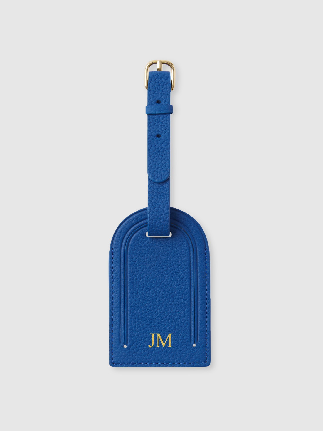 Blue Lugagge tag travel leather
