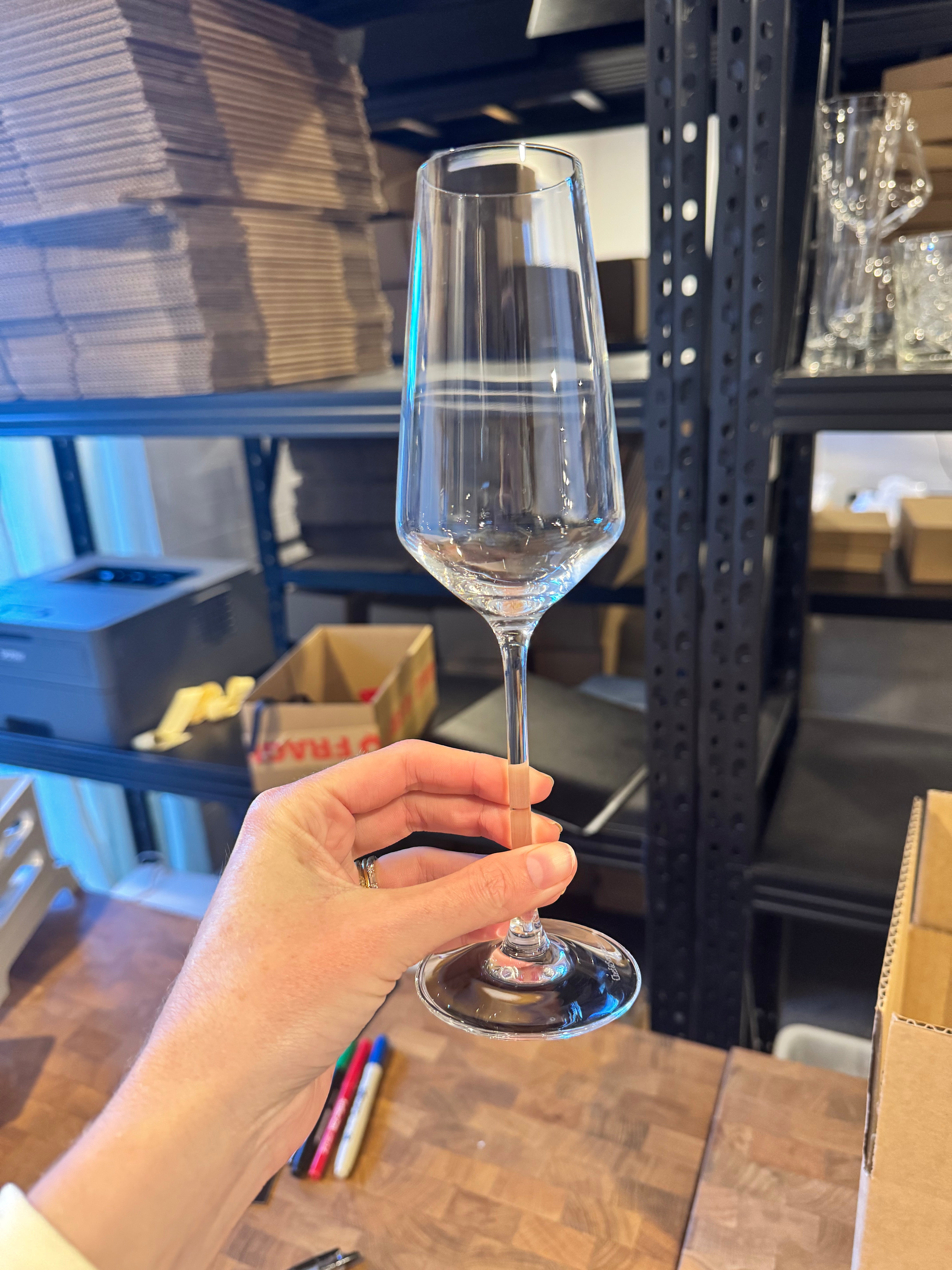 SAMPLE SALE: St Moritz Personalised Champagne Glass Set