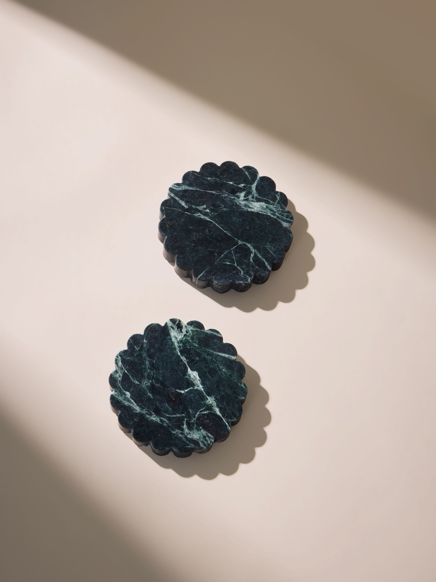 Italian marble viola green drink coasters luxury home decor