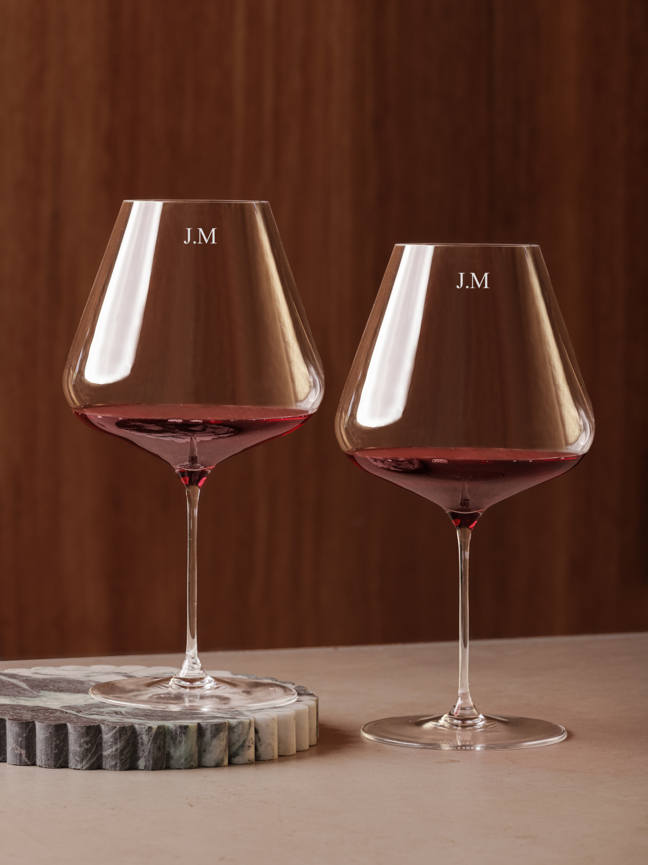 Personalised Engraved wine glass large