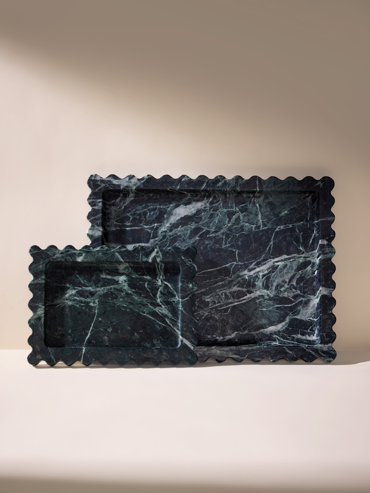 Marble tray green verde home decor luxury set