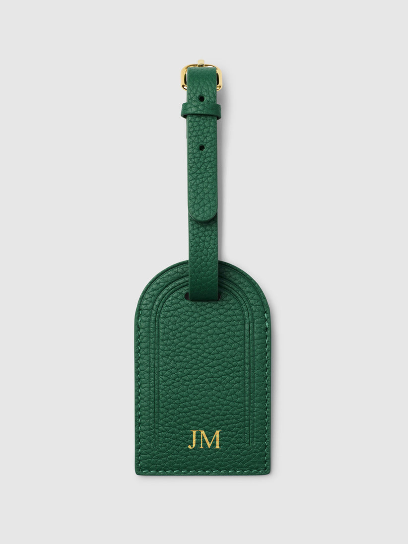 Mont Laurent Personalised Monogram Leather Travel Luggage Tag