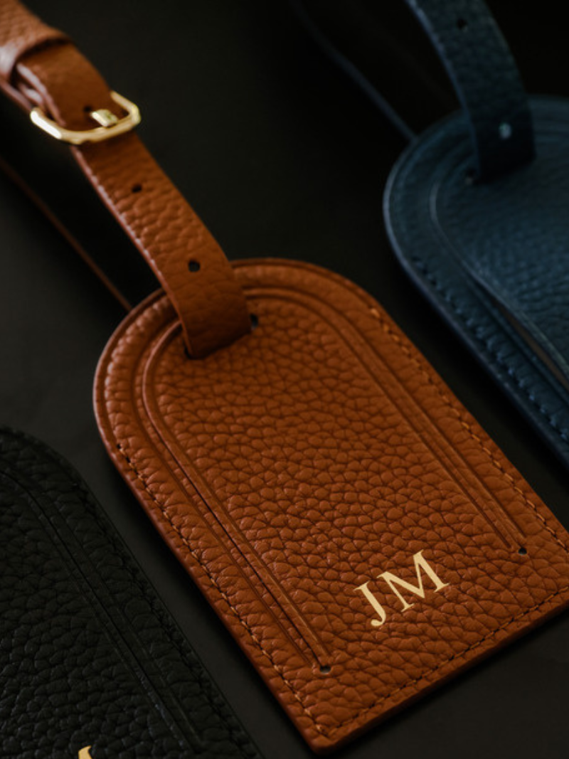 Personalised passport luggage tag travel accessories leather