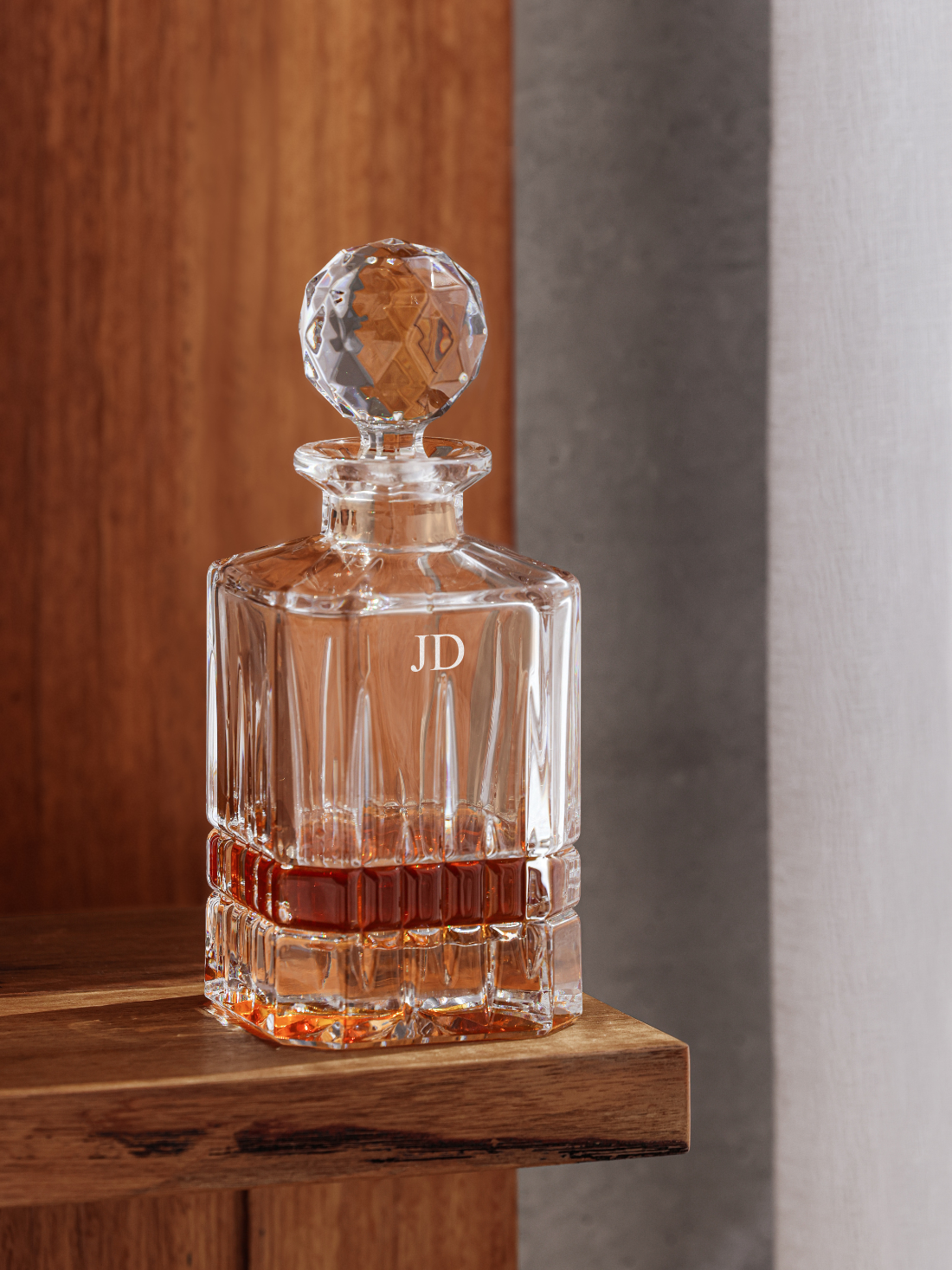 Personalised whiskey decanter engraved gift
