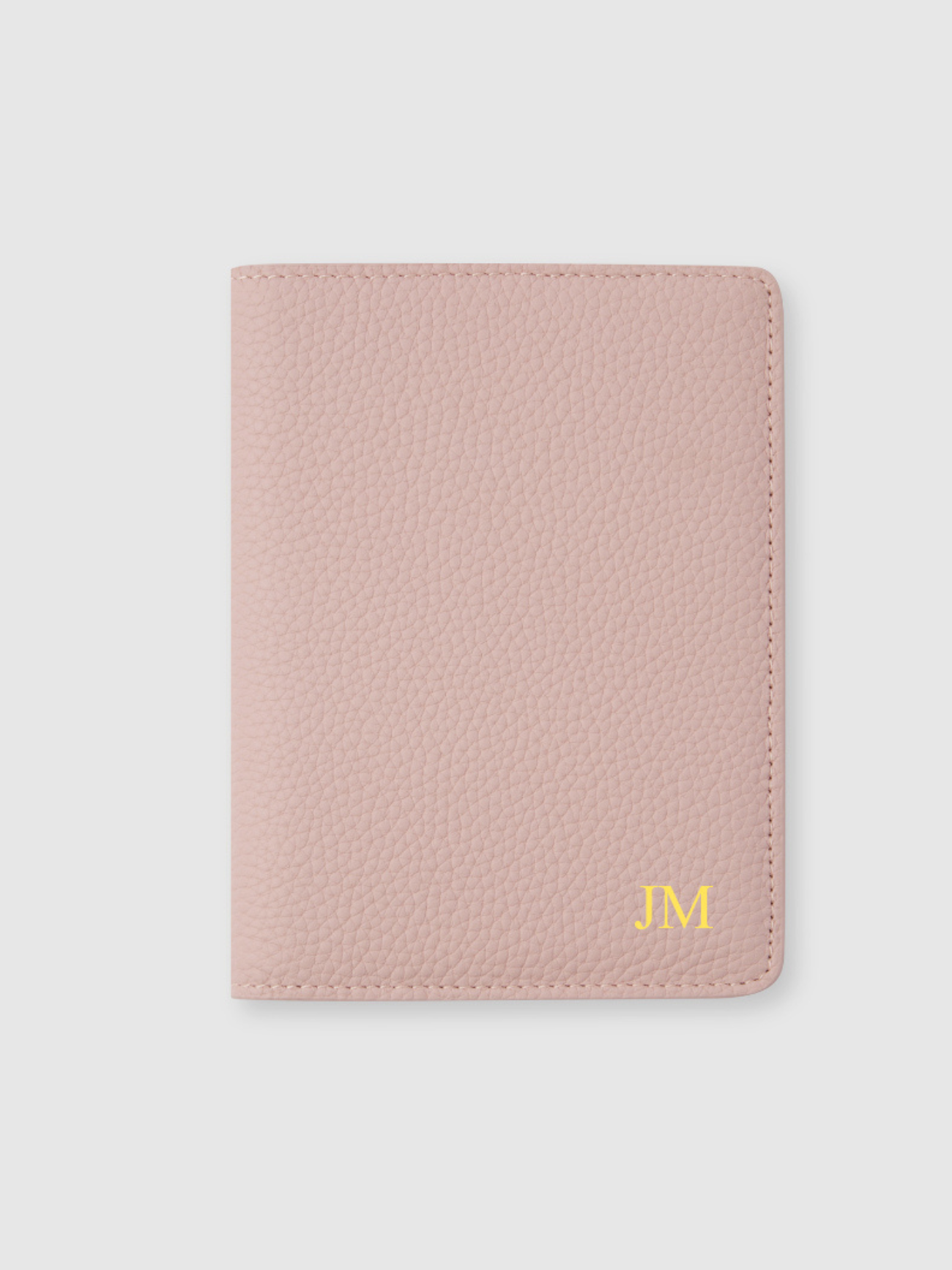 Pink personalised passport leather travel