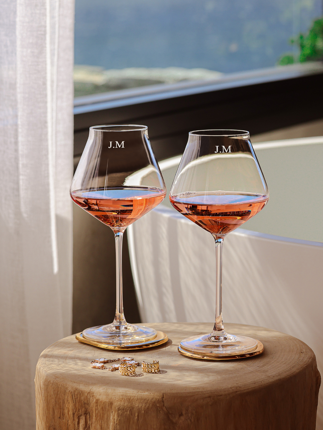 Palm Beach Personalised Wine Glass Set