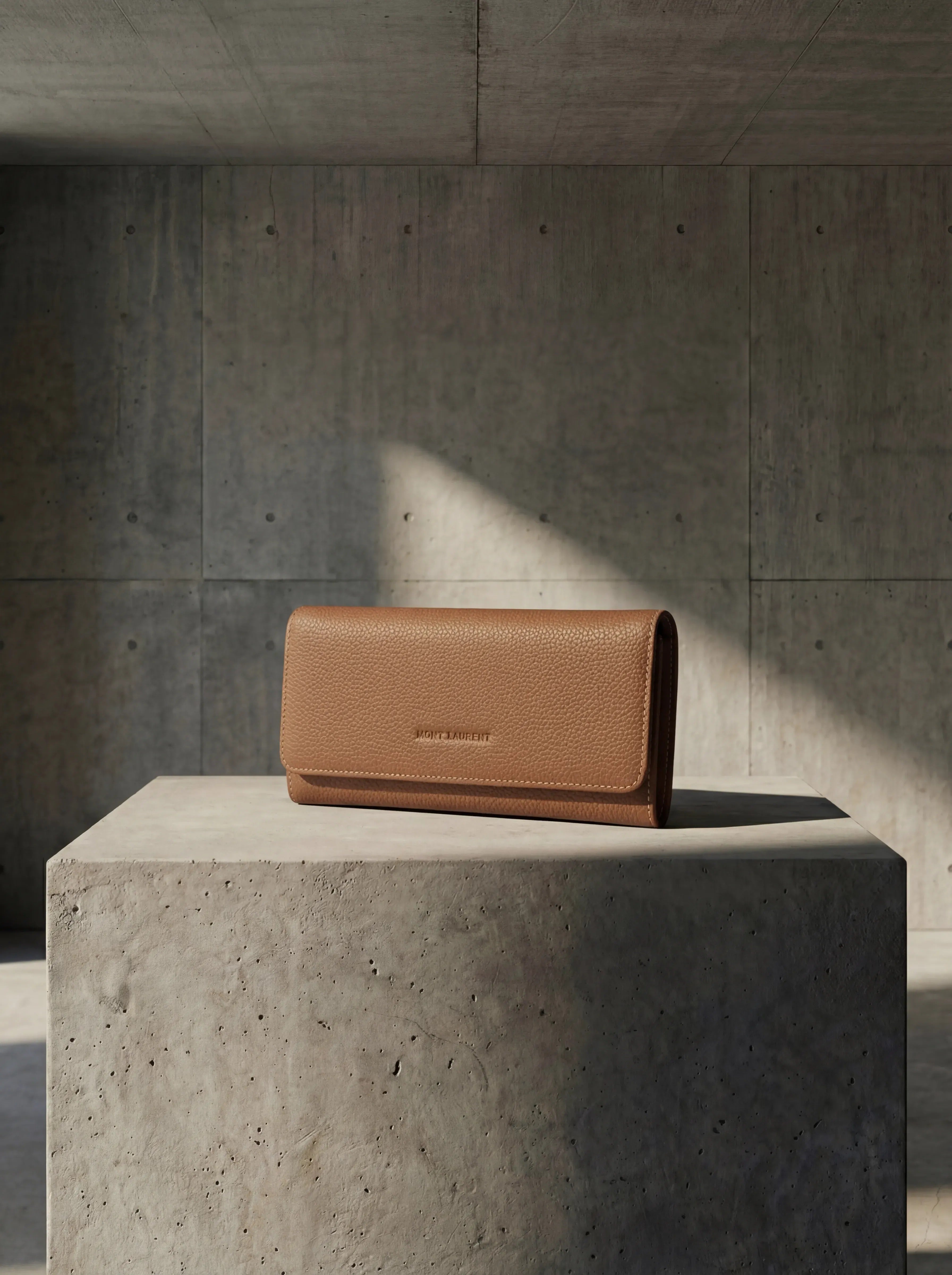 Womens leather wallet brown travel accessories