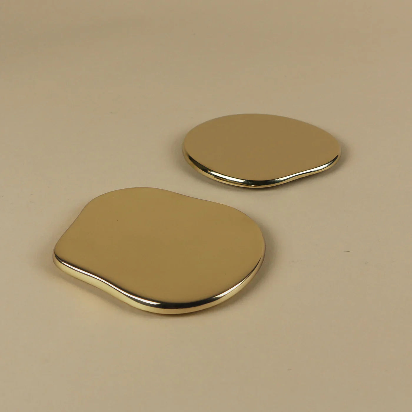 Monaco Designer Brass Coaster Set