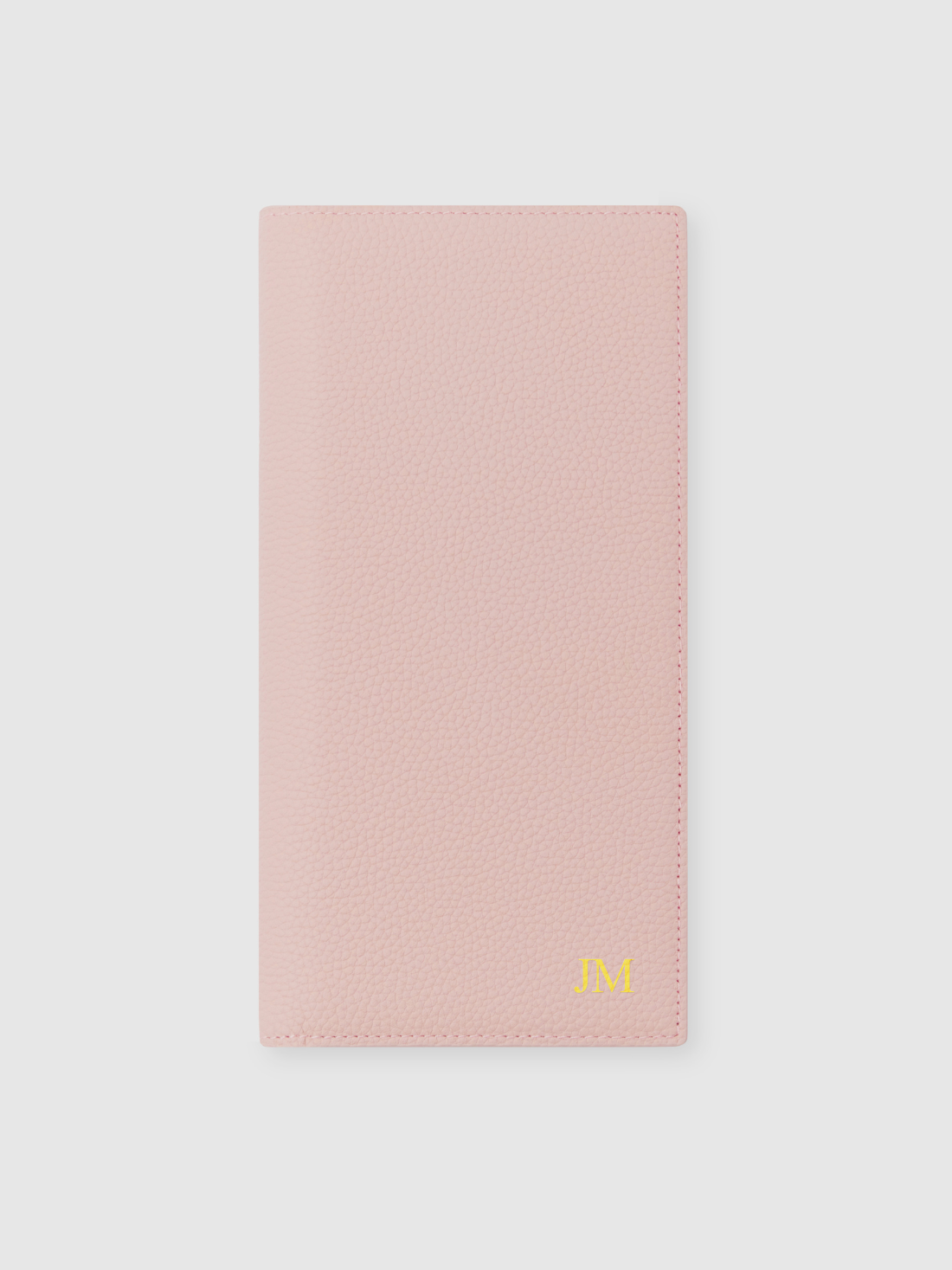 personalised leather passport holder travel wallet pink