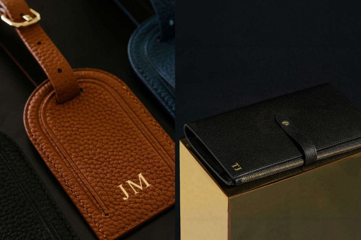 Personalised Leather Accessories Travel