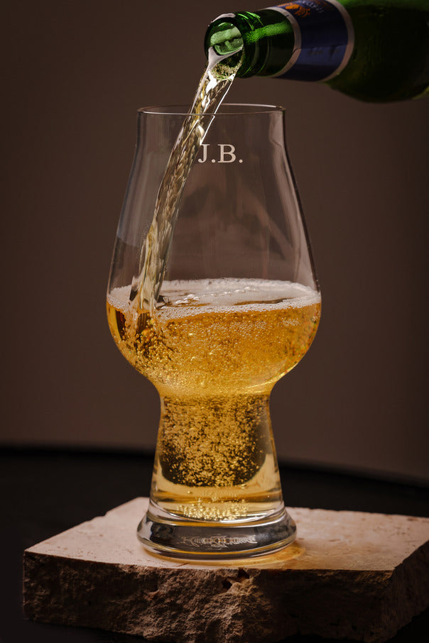 Mont Laurent Personalised Beer Glass Engraved