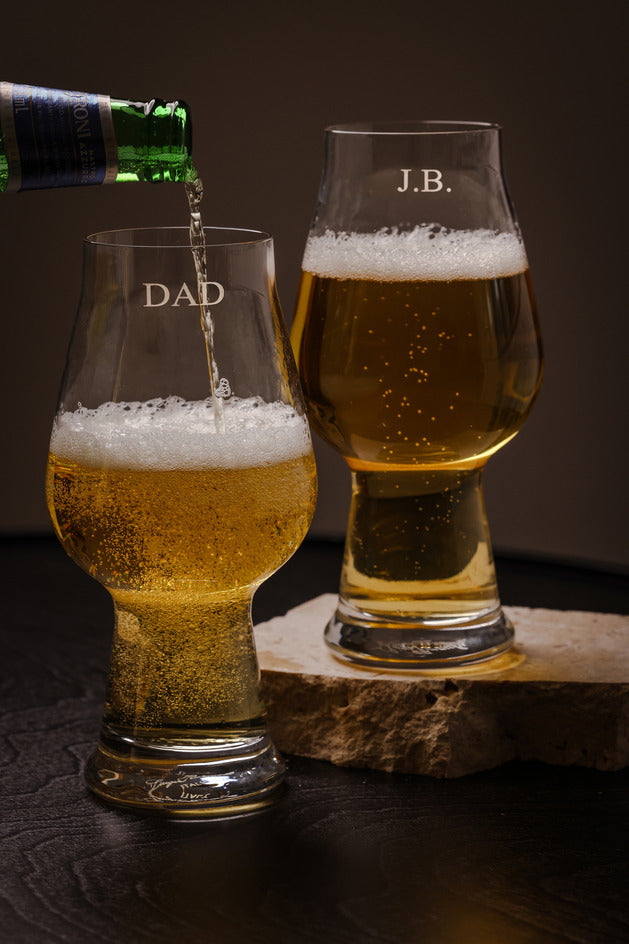 Mont Laurent Personalised Beer Glass Engraved