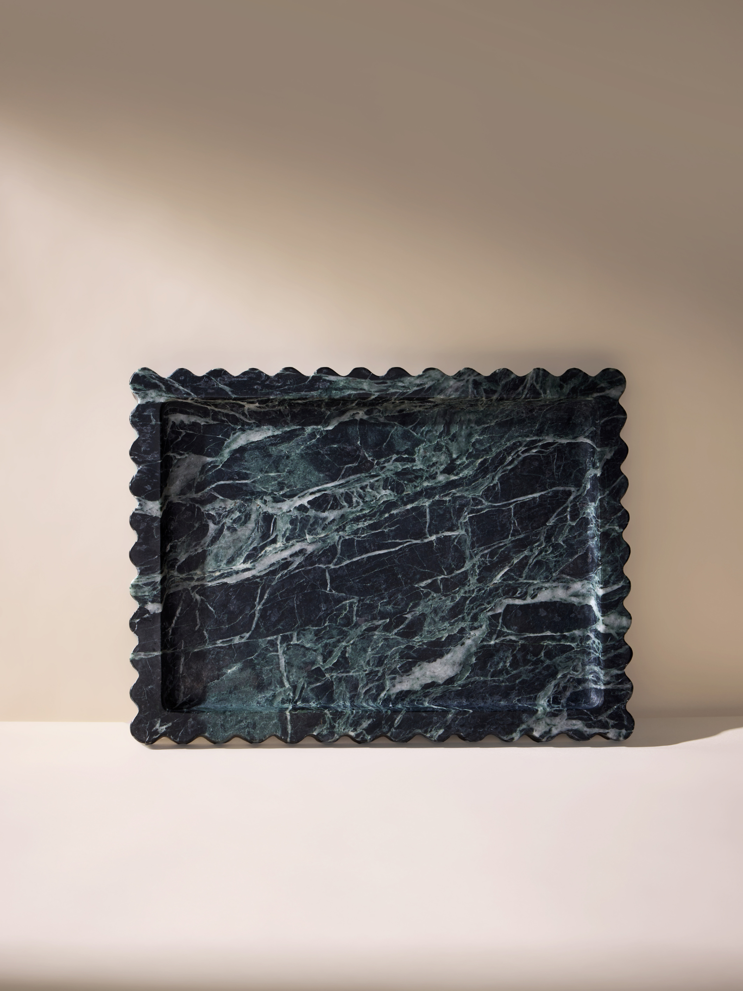 Green verde marble tray home decor large
