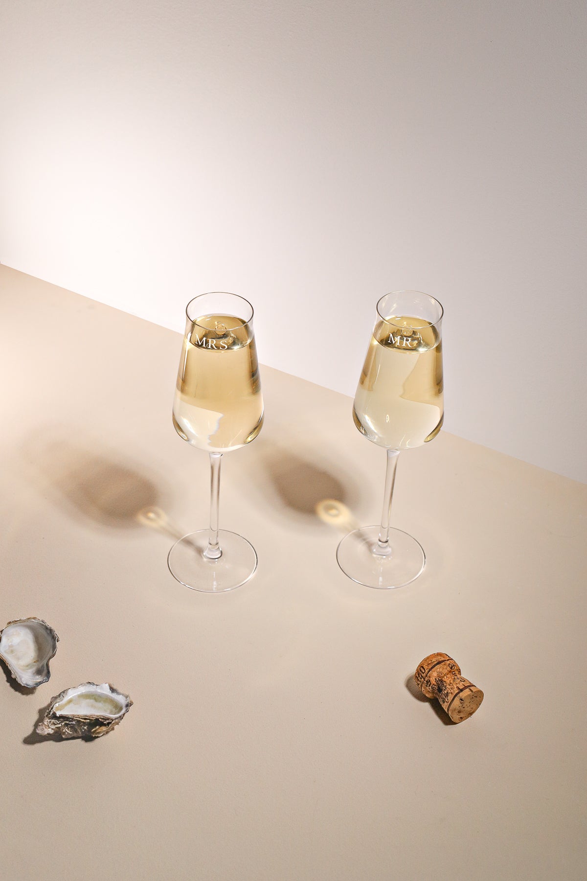 Mont Laurent Personalised Champagne Engraved Glasses