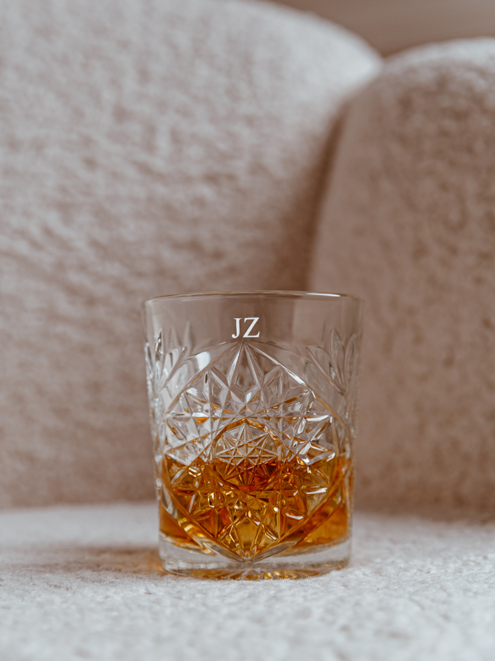 Personalised engraved whiskey glass custom