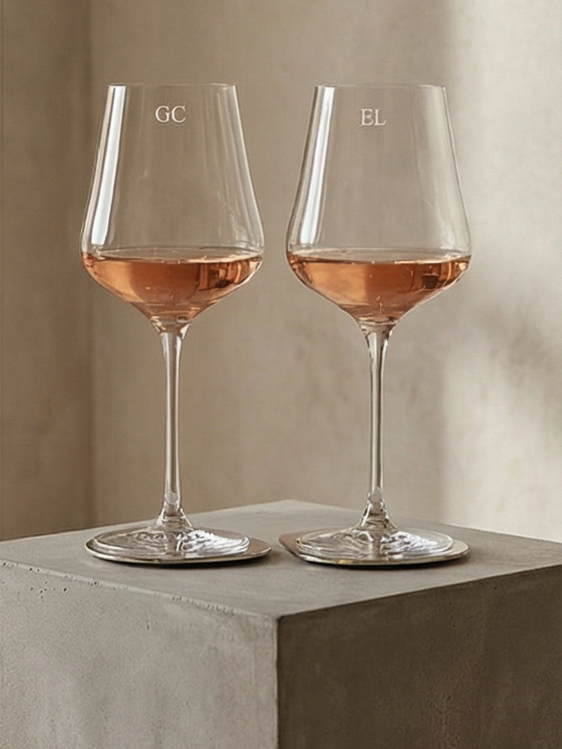 Personalised engraved wine glass