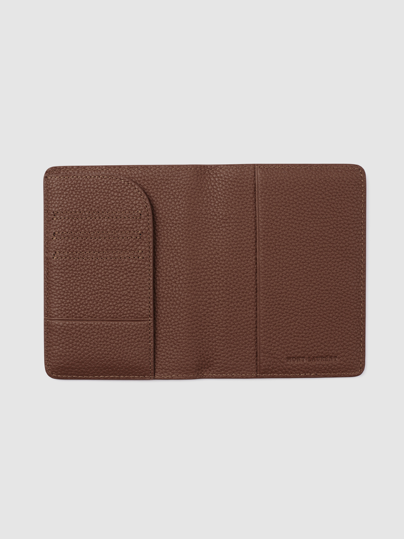 Personalised passport brown inside leather