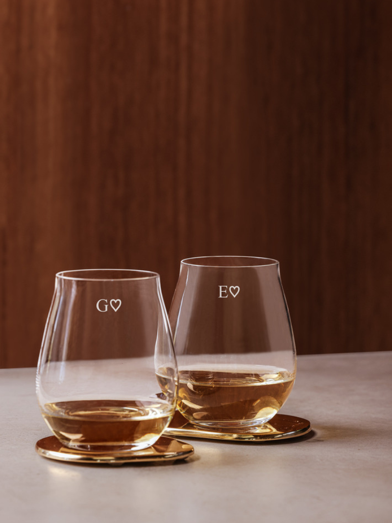 Chamonix Personalised Stemless Wine Glass Set