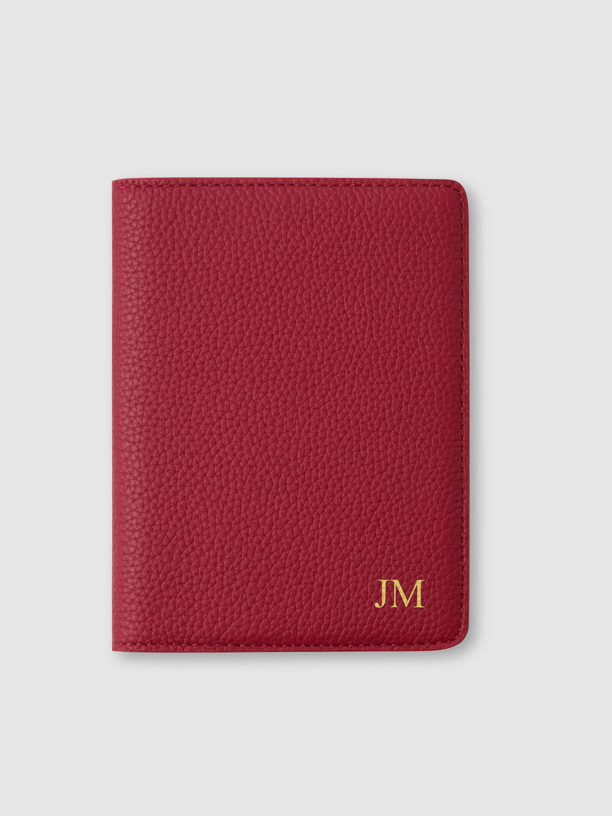 burgundy personalised leather passport travel