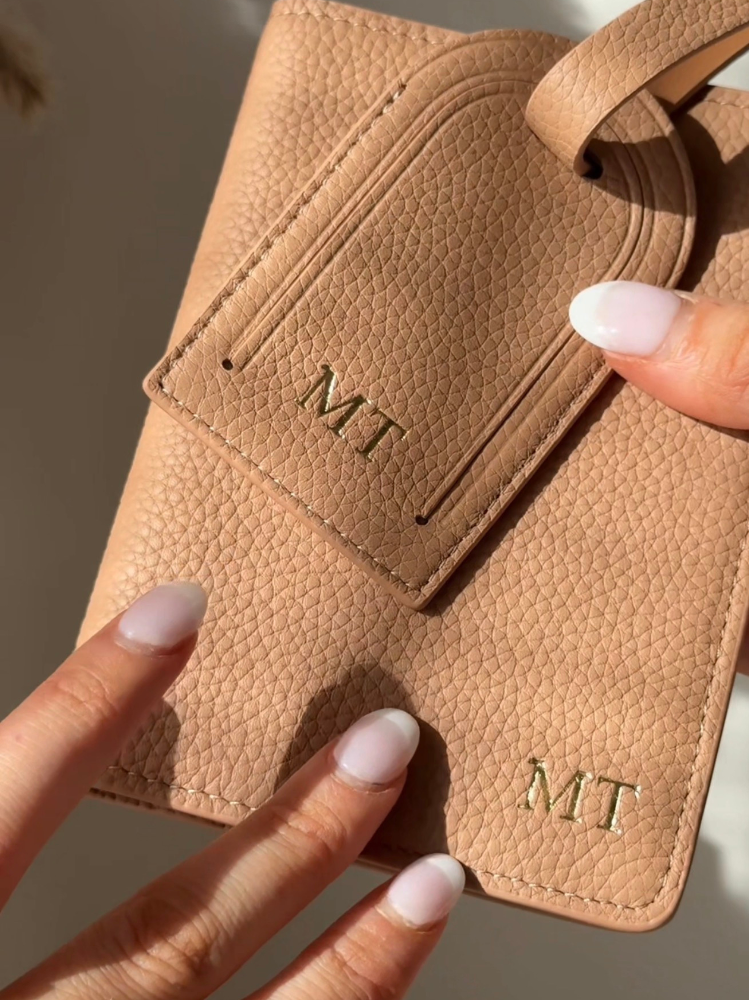 brown personaliised leather wallet card mens