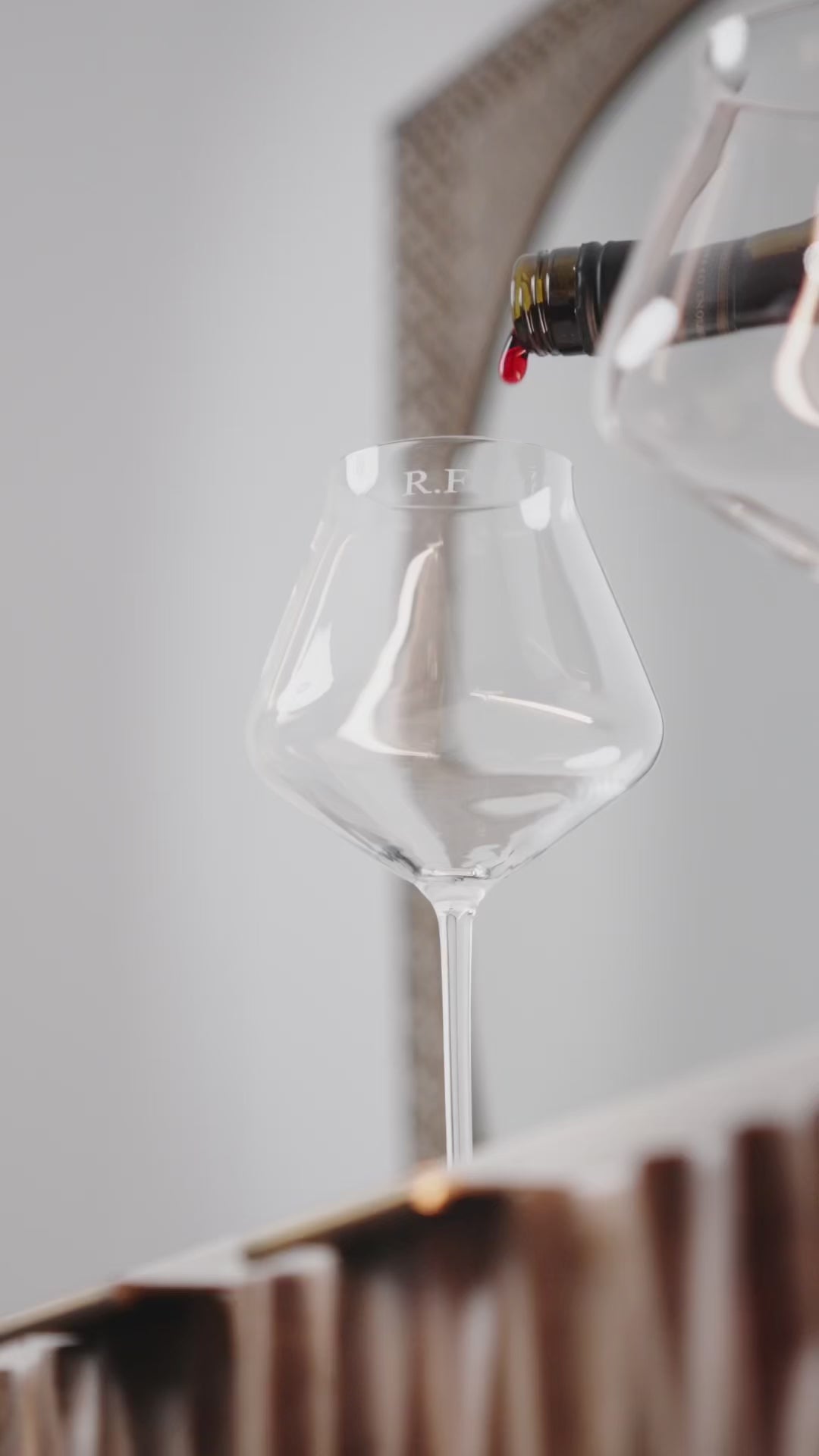 Personalised engraved wine glass custom